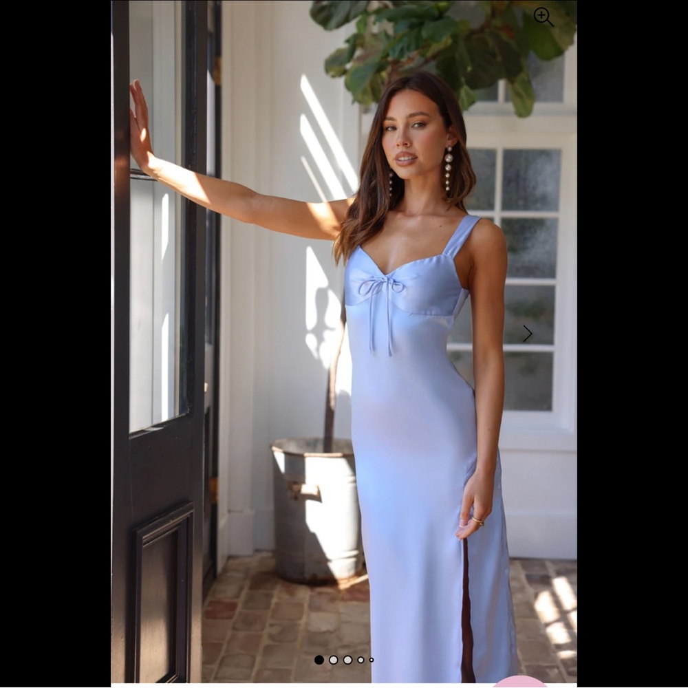 HELLO MOLLY | Unknown Beauty Satin Midi Dress